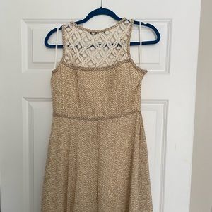 Doe & Rae cream chiffon dress